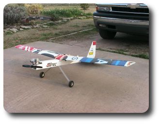 The landing gear has been repaired and a few stickers applied.