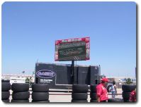  The ROMCO cars on the Jumbo Screen.